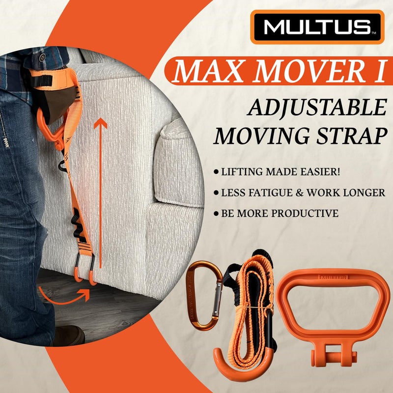 MULTUS Max Mover Panel Lift – Heavy Duty Plywood, Sheetrock & Drywall Carrier | Ergonomic Handle Strap System for Easier Lifting & Moving Panels - Image 4